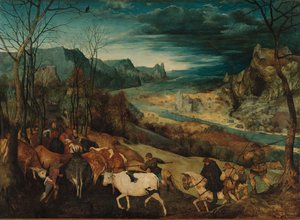 De terugkeer van de kudde door Pieter Bruegel the Elder